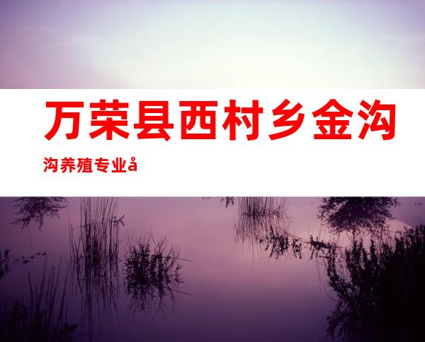 万荣县西村乡金沟沟养殖专业合作社