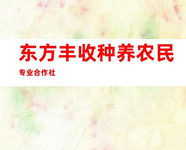 东方丰收种养农民专业合作社