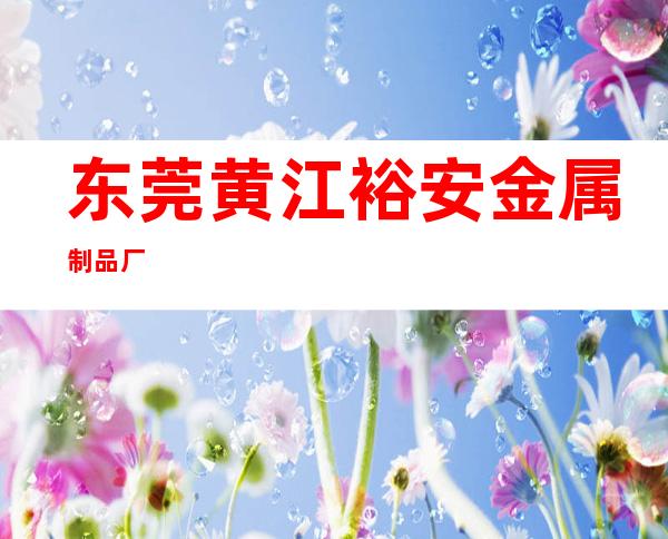 东莞黄江裕安金属制品厂