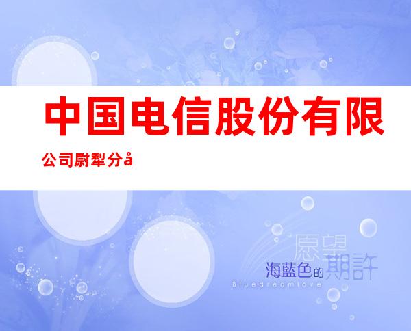 中国电信股份有限公司尉犁分公司