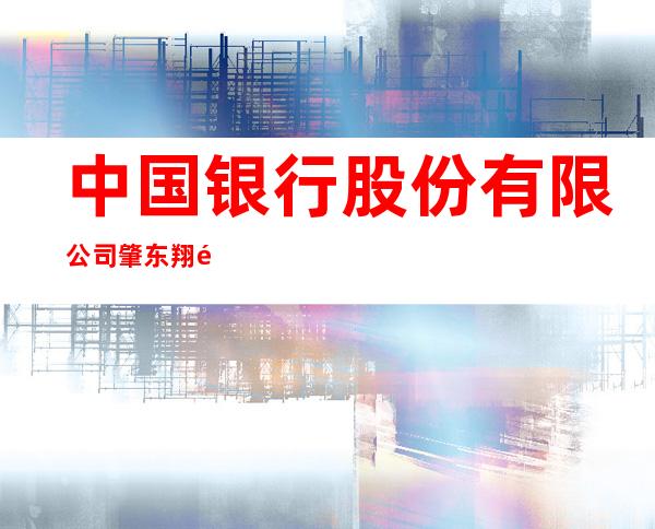 中国银行股份有限公司肇东翔龙城支行