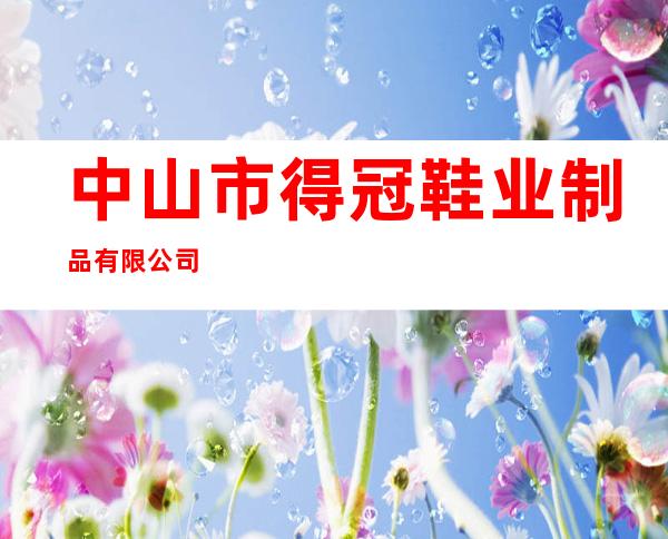 中山市得冠鞋业制品有限公司
