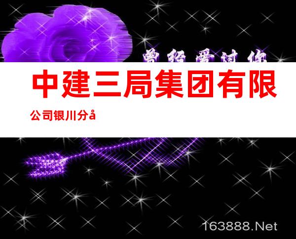 中建三局集团有限公司银川分公司