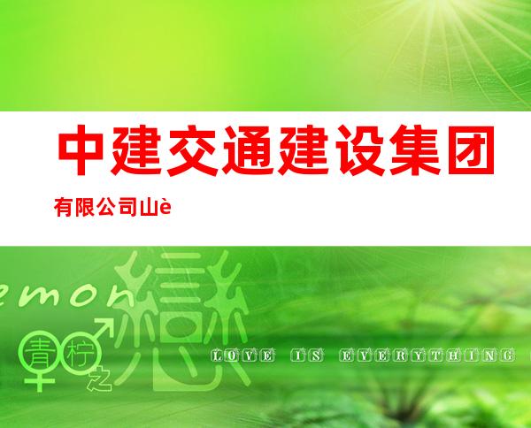 中建交通建设集团有限公司山西分公司