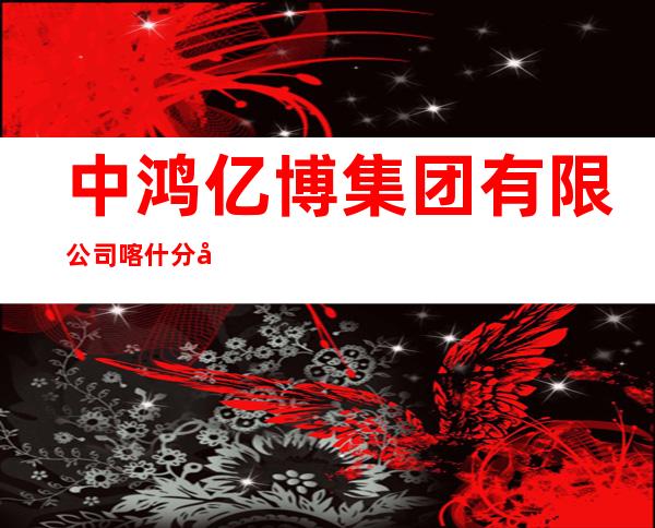 中鸿亿博集团有限公司喀什分公司