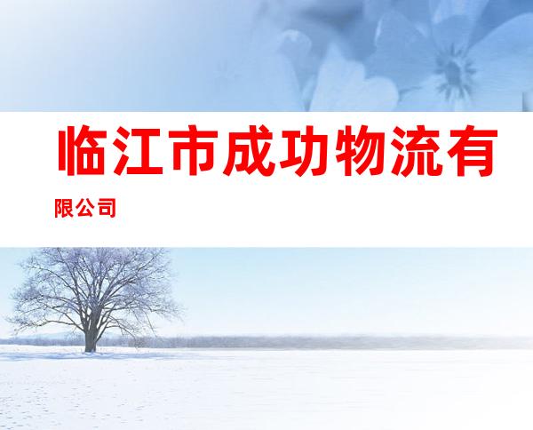临江市成功物流有限公司