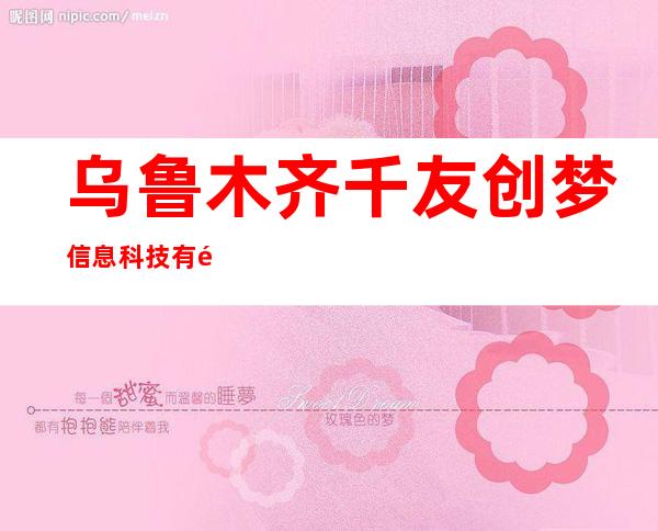 乌鲁木齐千友创梦信息科技有限公司