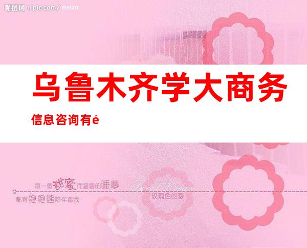 乌鲁木齐学大商务信息咨询有限公司