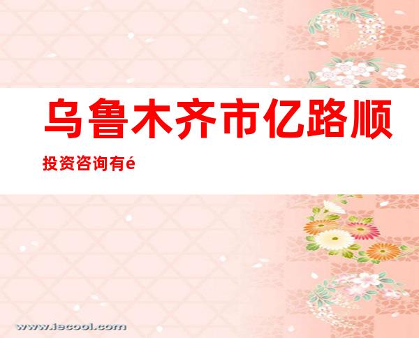 乌鲁木齐市亿路顺投资咨询有限公司