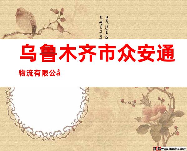乌鲁木齐市众安通物流有限公司