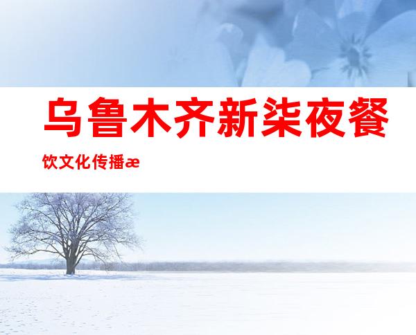 乌鲁木齐新柒夜餐饮文化传播有限公司