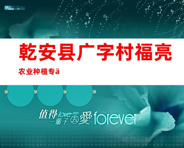乾安县广字村福亮农业种植专业合作社