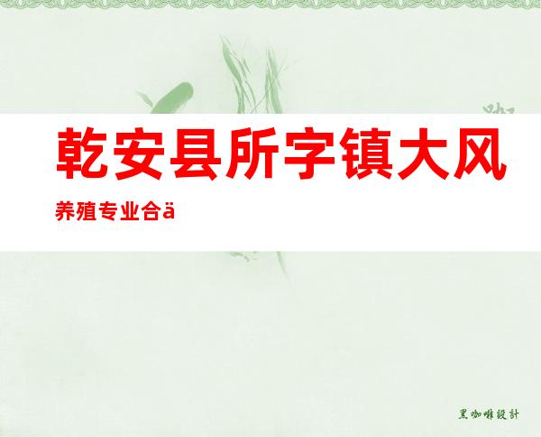 乾安县所字镇大风养殖专业合作社