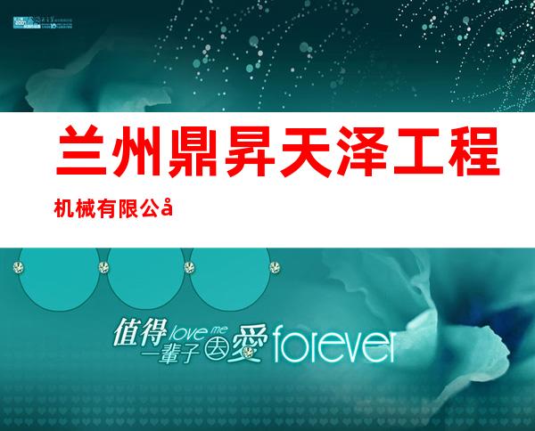兰州鼎昇天泽工程机械有限公司