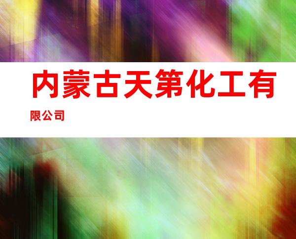 内蒙古天第化工有限公司