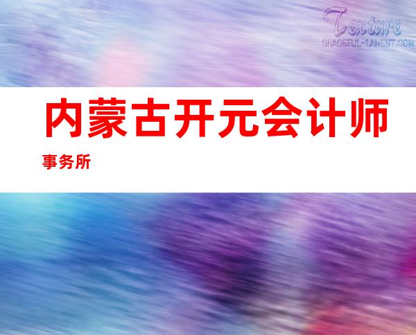 内蒙古开元会计师事务所