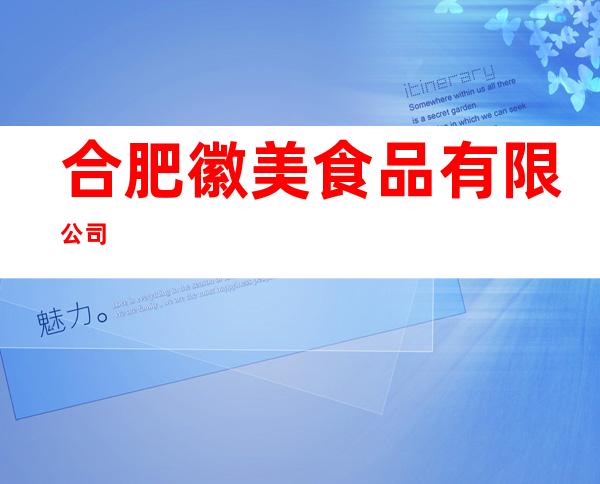 合肥徽美食品有限公司