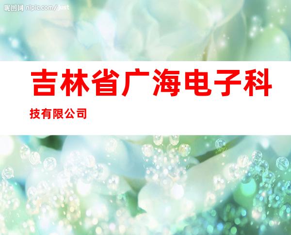 吉林省广海电子科技有限公司