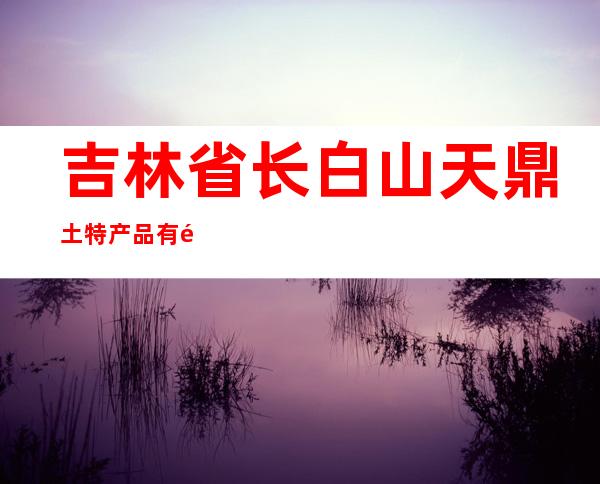 吉林省长白山天鼎土特产品有限公司