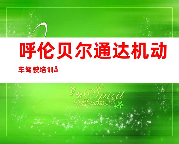 呼伦贝尔通达机动车驾驶培训学校有限责任公司