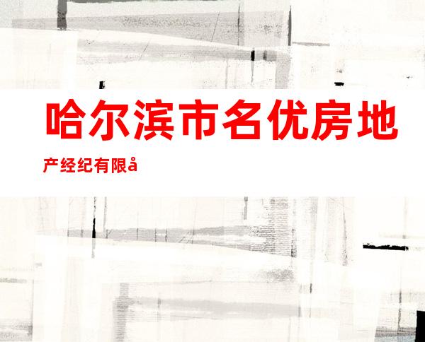 哈尔滨市名优房地产经纪有限公司