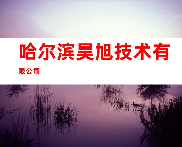 哈尔滨昊旭技术有限公司