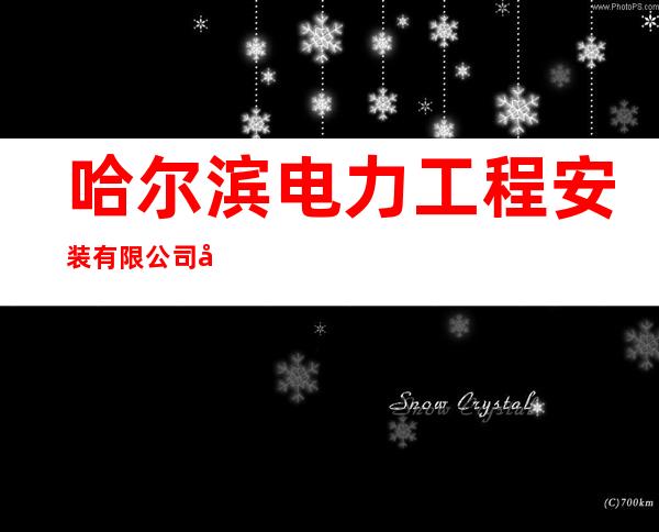 哈尔滨电力工程安装有限公司双城分公司