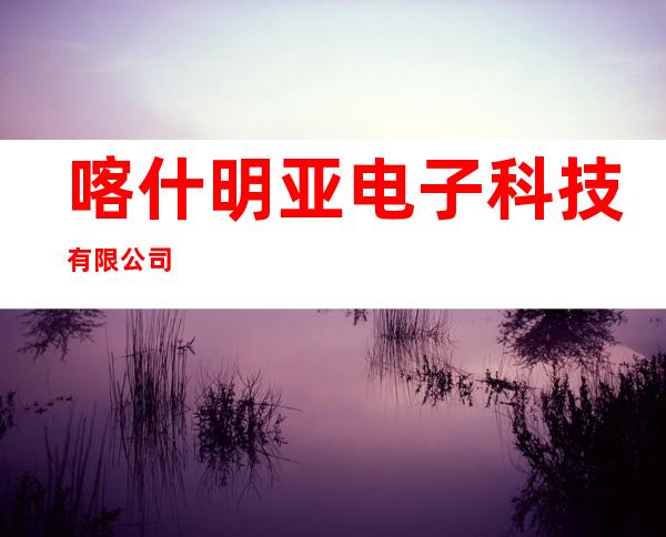 喀什明亚电子科技有限公司