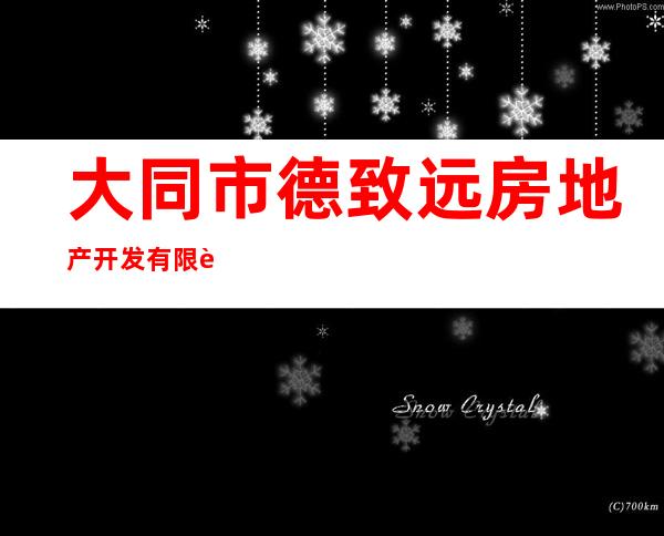 大同市德致远房地产开发有限责任公司