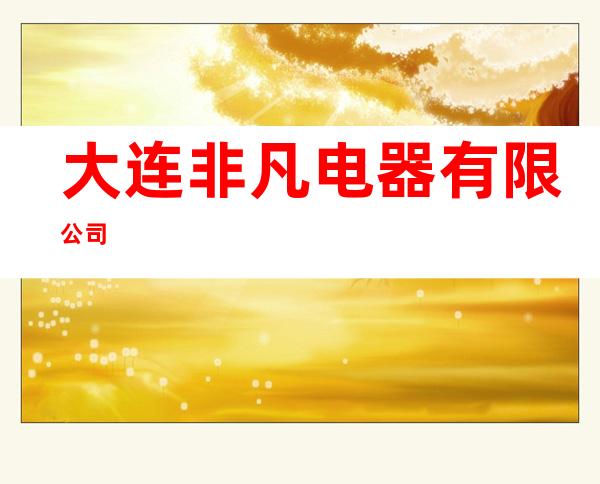 大连非凡电器有限公司