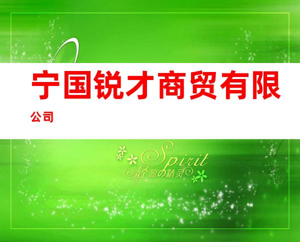 宁国锐才商贸有限公司