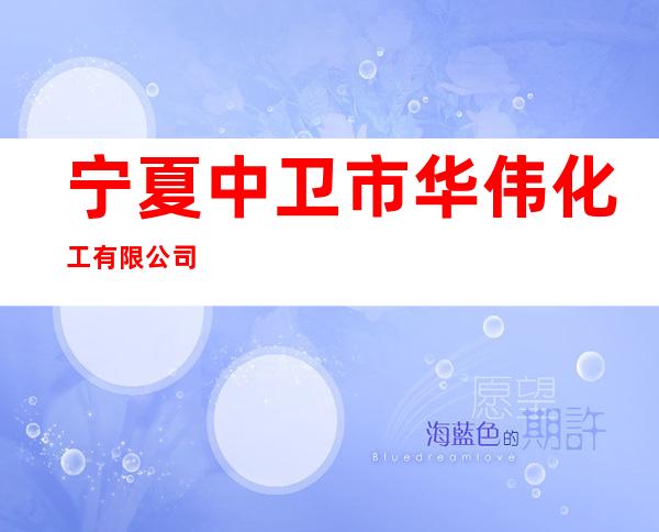 宁夏中卫市华伟化工有限公司