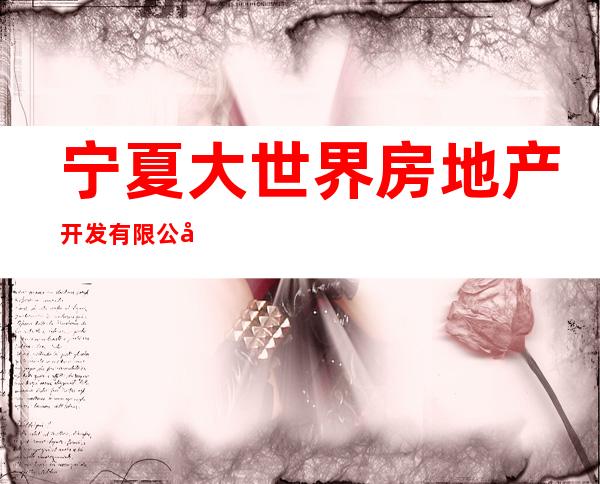 宁夏大世界房地产开发有限公司贺兰分公司
