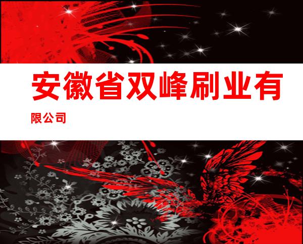 安徽省双峰刷业有限公司