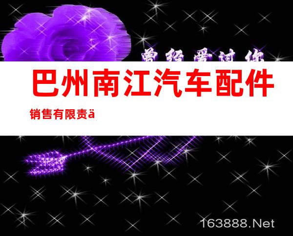 巴州南江汽车配件销售有限责任公司
