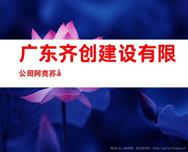 广东齐创建设有限公司阿克苏市分公司