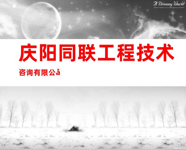 庆阳同联工程技术咨询有限公司