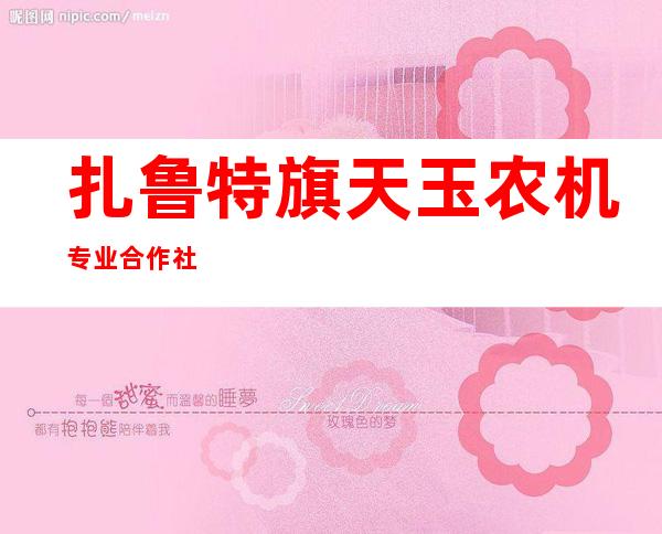 扎鲁特旗天玉农机专业合作社