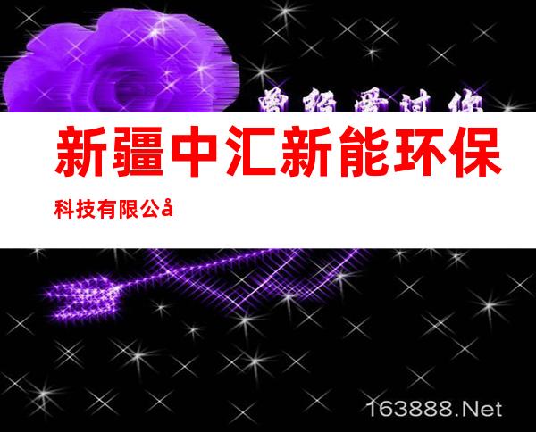 新疆中汇新能环保科技有限公司
