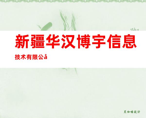 新疆华汉博宇信息技术有限公司