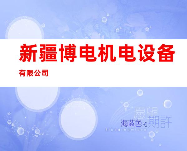 新疆博电机电设备有限公司