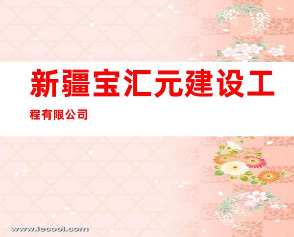 新疆宝汇元建设工程有限公司