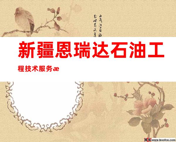 新疆恩瑞达石油工程技术服务有限公司