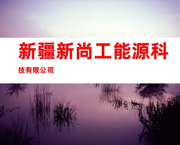 新疆新尚工能源科技有限公司