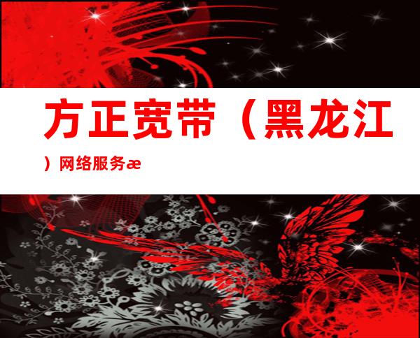方正宽带（黑龙江）网络服务有限公司