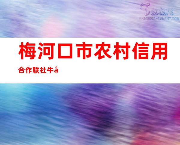 梅河口市农村信用合作联社牛心顶信用社