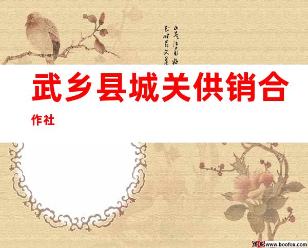 武乡县城关供销合作社