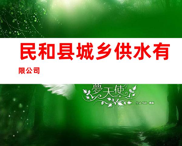 民和县城乡供水有限公司