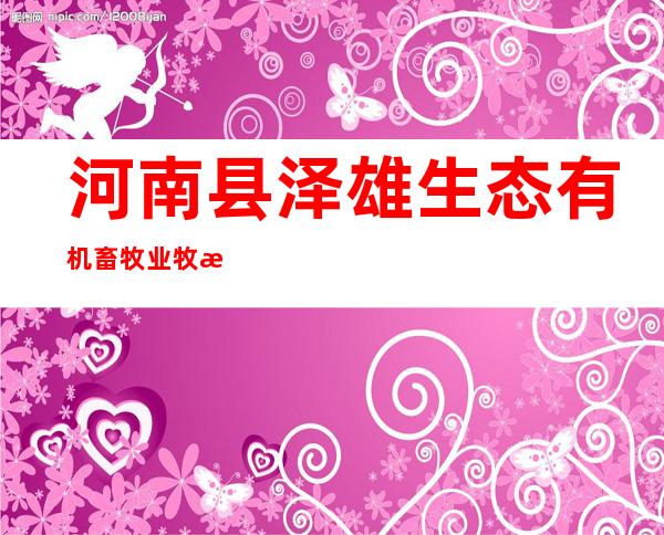 河南县泽雄生态有机畜牧业牧民专业合作社