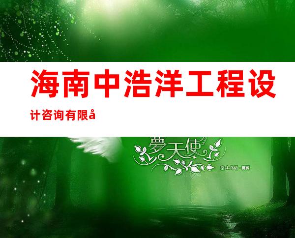 海南中浩洋工程设计咨询有限公司